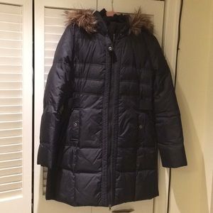 LARRY LEVINE Black Down Puffer Coat